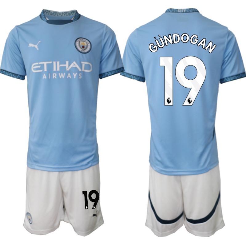 Men 2024-2025 Club Manchester City home blue #19 Soccer Jerseys->manchester city jersey->Soccer Club Jersey